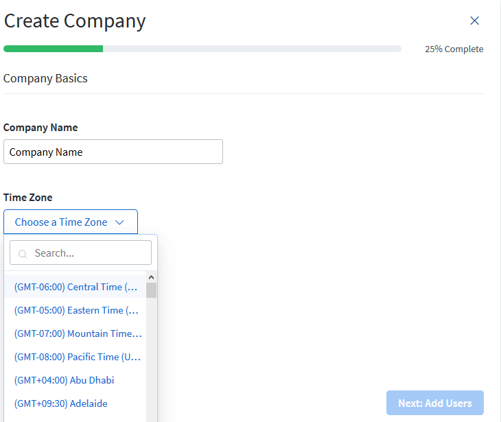 Add Name Create Company