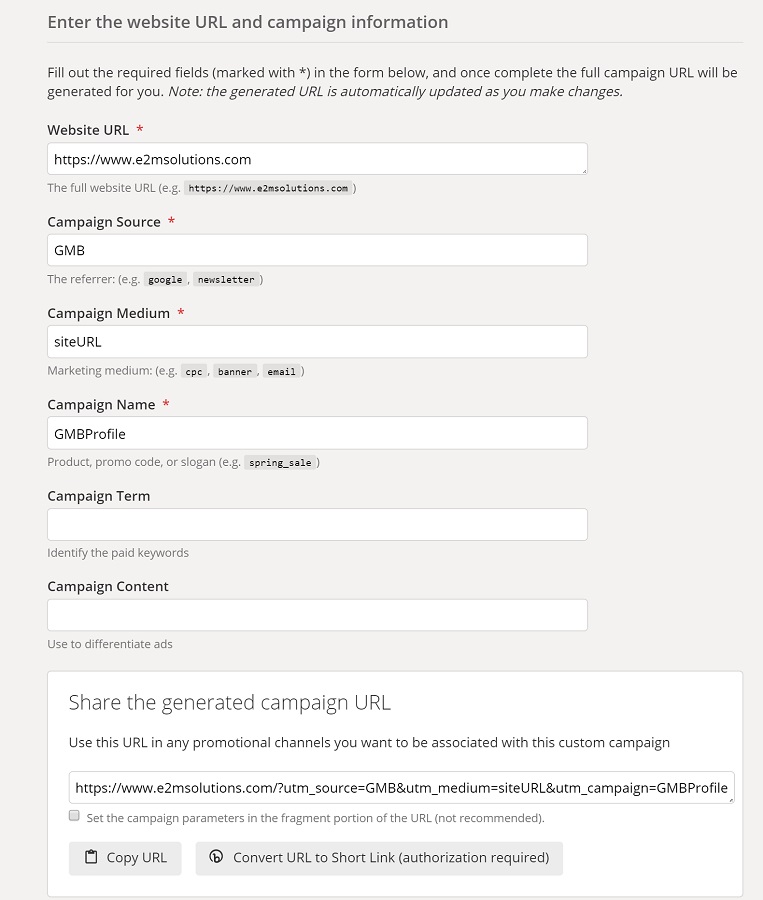 Create A Custom Tracking Link Using Campaign URL Builder