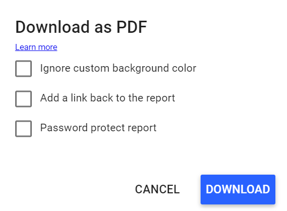 Download Report As PDF