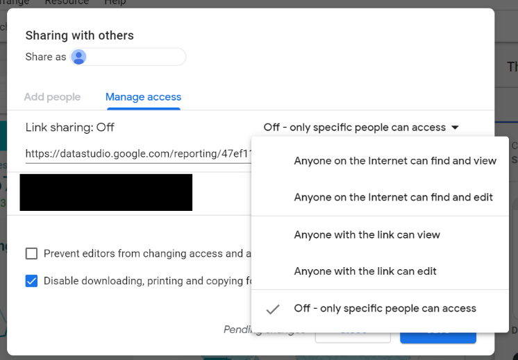 Invite People To View or Edit Your Google Data Studio Report
