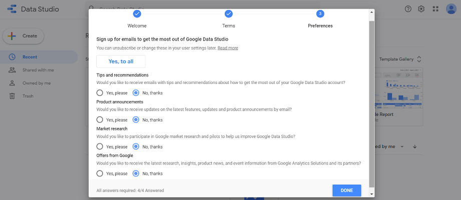 Tips and Product Announcement Email Sign Up Screen