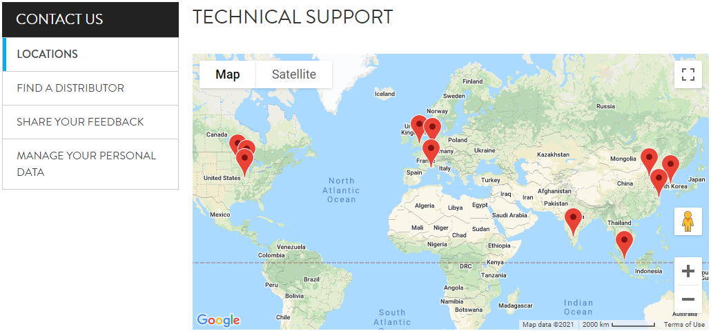 Display Map with Office Location on Homepage