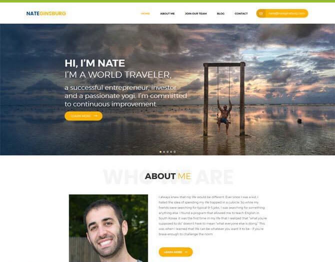 Nate Ginsburg Personal Website