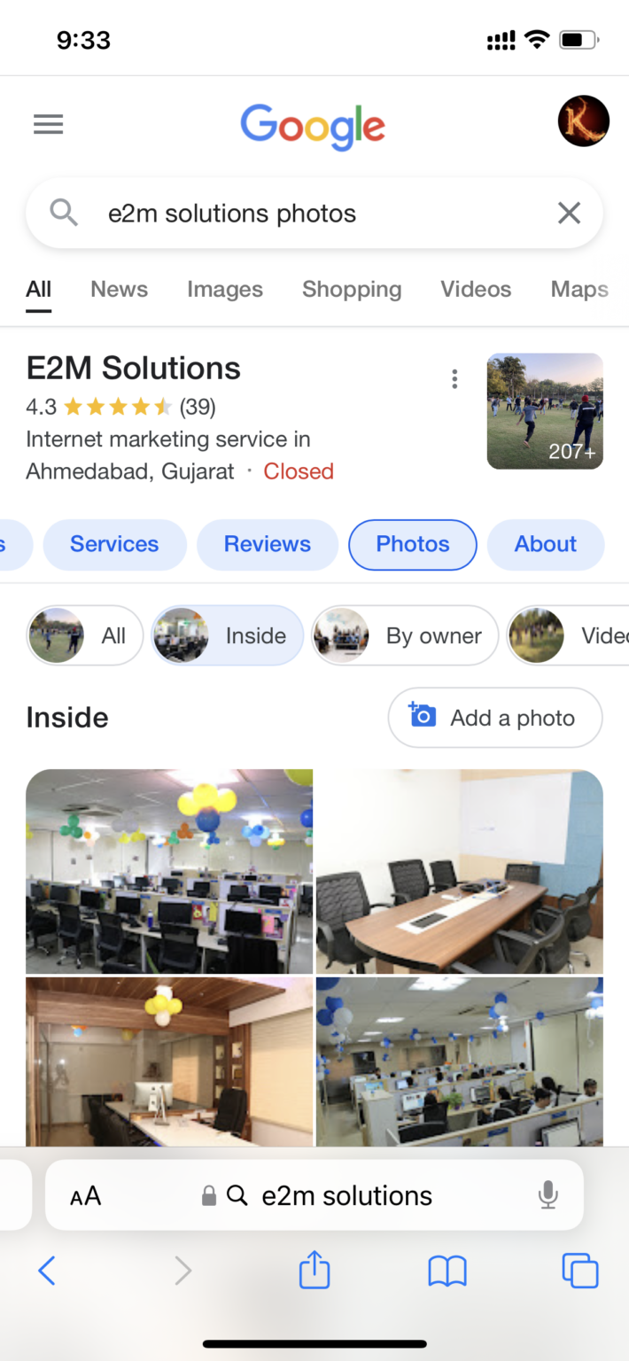 Photo Tool Introduced to GMB