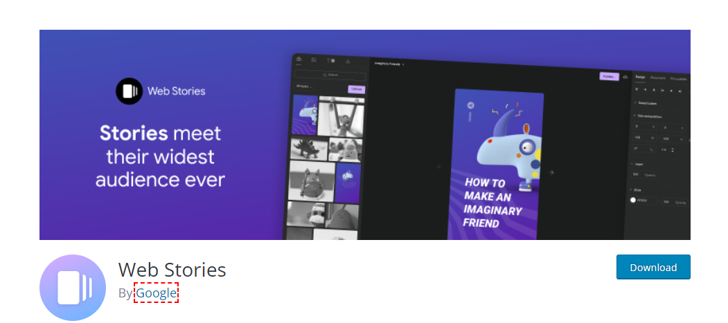 Google Web Stories WordPress plugin