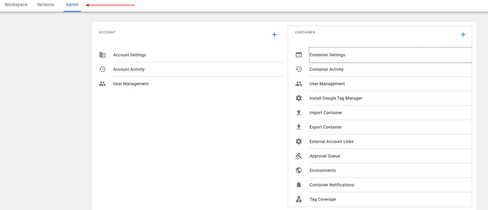 Update Google Tag Manager Configuration: