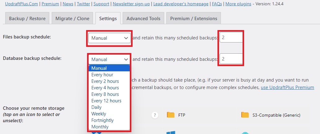 WP-Disaster-UpDraftPlus-Scheduling